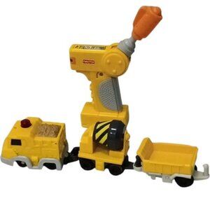 GeoTrax  H8097 Mix 'n Go Work Crew Train Engine Cement Mixer Wagon 2005 UNTESTED